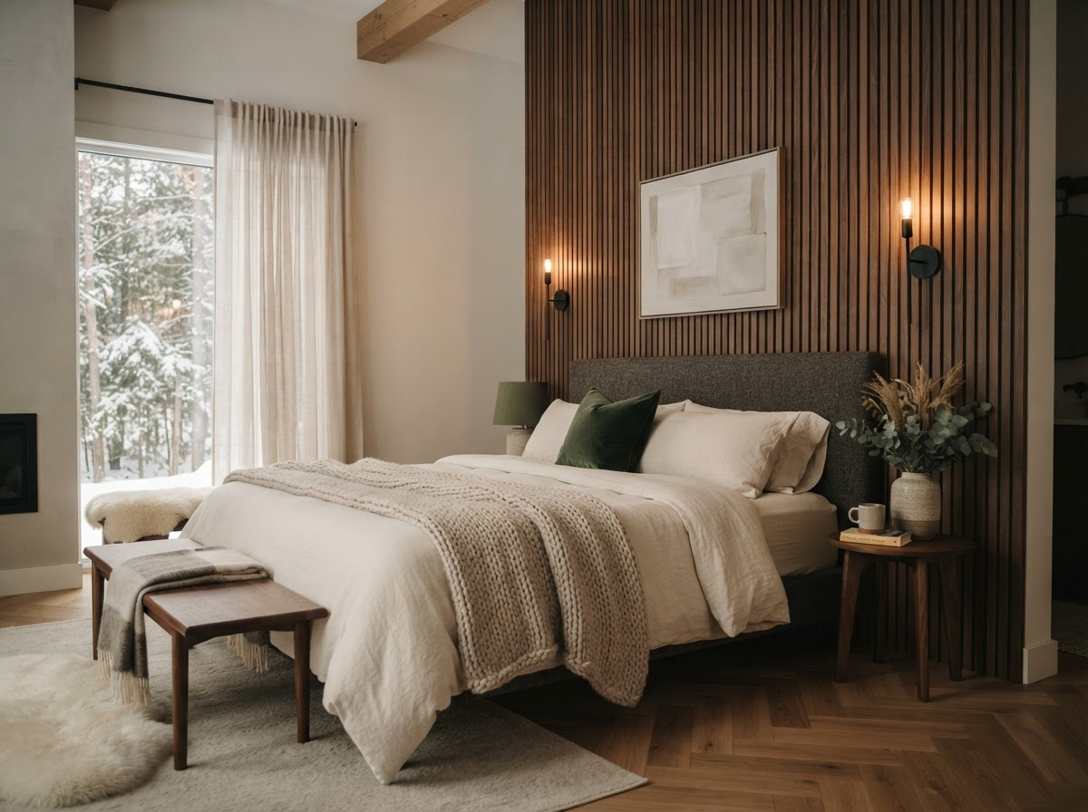 TimberLine™ Walnut Slat Wall Panel – 270 × 110 cm