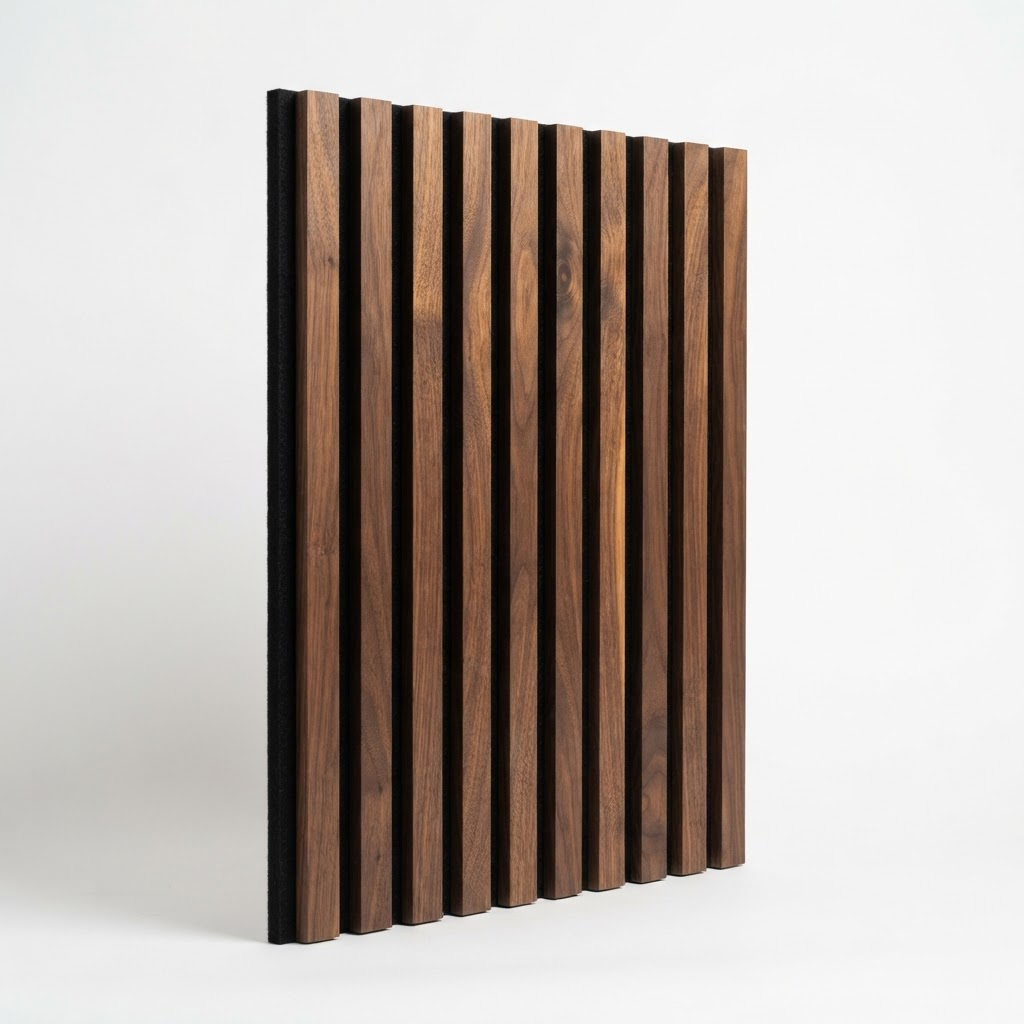 TimberLine™ Walnut Slat Wall Panel – 270 × 110 cm